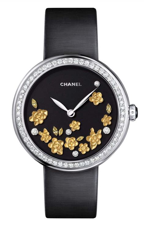 chanel mademoiselle gold watch